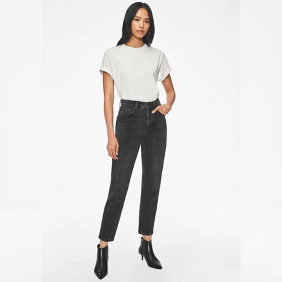 ANINE BING BUTTON FLY CHARCOAL JEANS size 24 - Picture 1 of 12